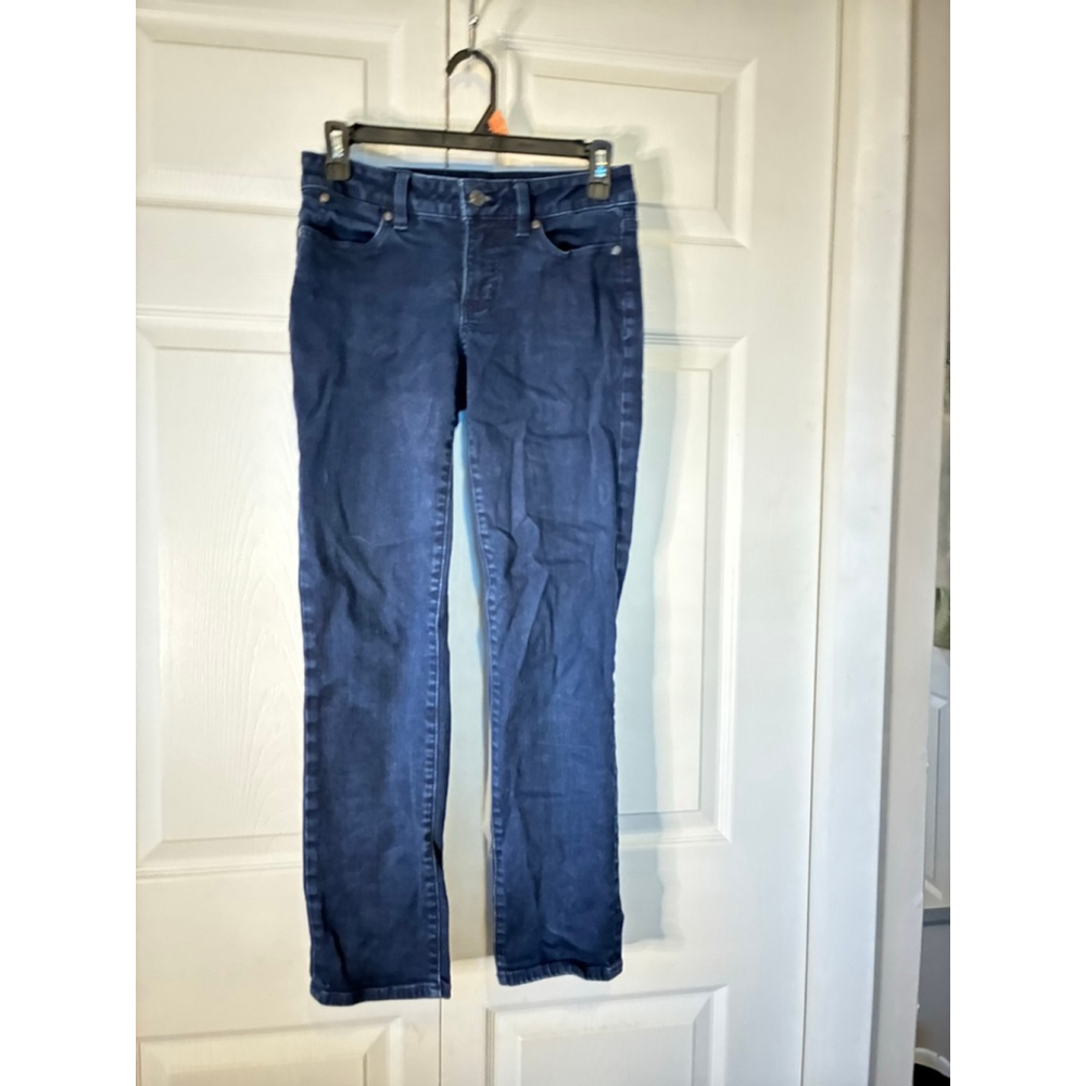 Women's Talbots Curvy Straight Leg Jeans 2P Blue